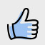 Animated thumbs up icon