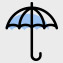 Animated umbrella icon