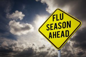 flu season ahead sign 
